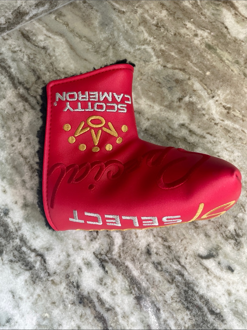 NEW Scotty Cameron Red and Gold Putter Headcover